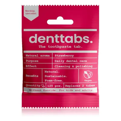 Denttabs Brush Teeth Tablets Kids without Fluoride dentifricio senza fluoro in compresse per bam