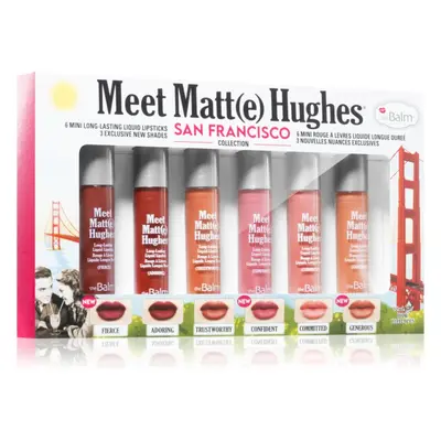 theBalm Meet Matt(e) Hughes Mini Kit San Francisco set di rossetto liquido per un effetto lunga 