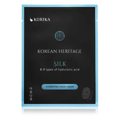 KORIKA Korean Heritage Silk & Types of Hyaluronic Acid Hydrating Sheet Mask mascheraviso idratan