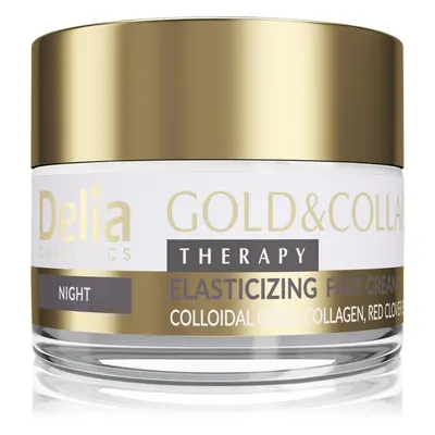 Delia Cosmetics Gold & Collagen Therapy crema notte che aumenta l’elasticità della pelle