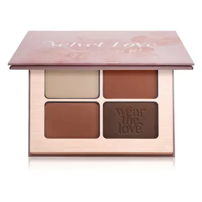 ZOEVA Velvet Love Eyeshadow Quad palette di ombretti colore Easy Nude Eyes