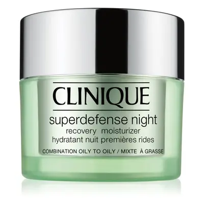 Clinique Superdefense™ Night Recovery Moisturizer crema idratante notte antirughe per pelli gras