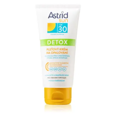 Astrid Sun Detox crema abbronzante viso con effetto disintossicante SPF