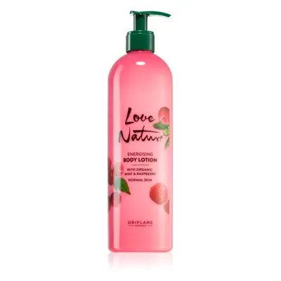 Oriflame Love Nature Organic Mint & Raspberry latte energizzante corpo