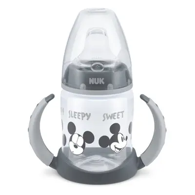 NUK First Choice Mickey Mouse bicchiere salvagoccia con maniglie 6m+ Grey