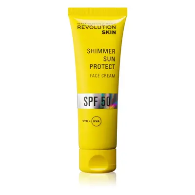 Revolution Skincare Sun Protect Shimmer crema protettiva illuminante SPF