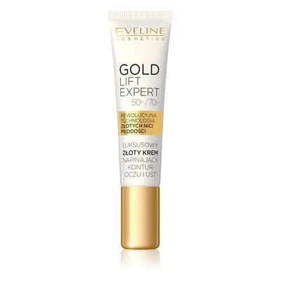 Eveline Cosmetics Gold Lift Expert crema lisciante per il contorno occhi e le labbra