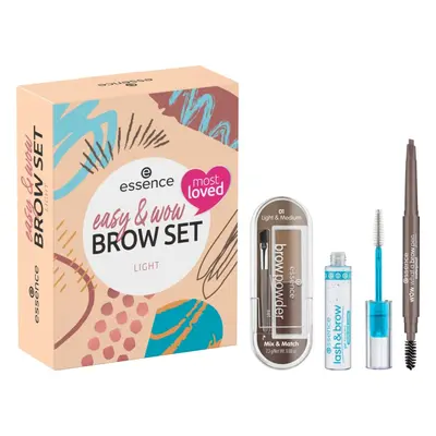 essence easy & WOW confezione regalo per sopracciglia colore Light