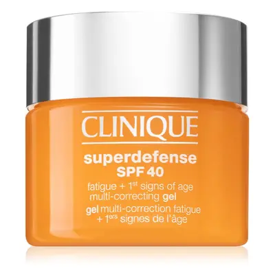 Clinique Superdefense™ SPF Fatigue + 1st Signs of Age Multi Correcting Gel gel idratante contro 