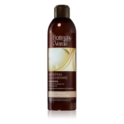 Bottega Verde Keratin & Cashmere shampoo nutriente per capelli deboli, stanchi