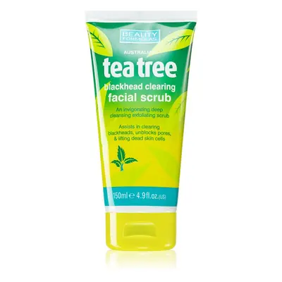 Beauty Formulas Tea Tree esfoliante detergente viso per pelli problematiche