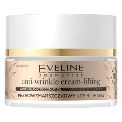 Eveline Cosmetics Organic Gold crema giorno e notte antirughe con olio di cocco