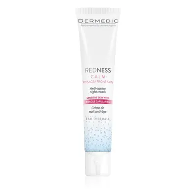 Dermedic Redness Calm crema notte contro i primi segni di invecchiamento per pelli sensibili e a