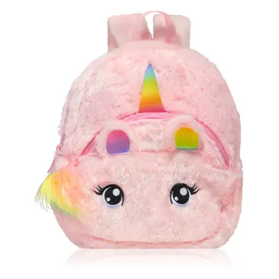 BrushArt KIDS Fluffy unicorn backpack Small zaino per bambini Pink (20 x cm)