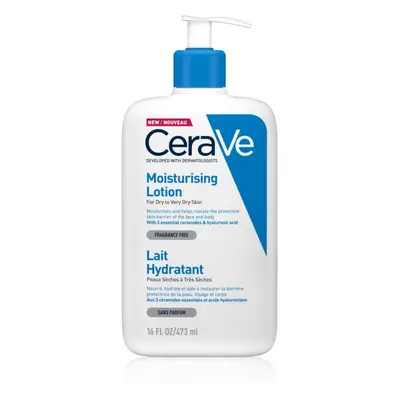 CeraVe Moisturizers Lotion latte idratante per corpo e viso per pelli secche e molto secche