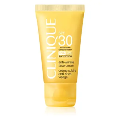 Clinique Sun SPF Sunscreen Anti-Wrinkle Face Cream crema abbronzante antirughe viso SPF