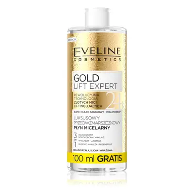 Eveline Cosmetics Gold Lift Expert acqua micellare detergente per pelli mature