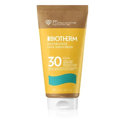 Biotherm Waterlover Face Sunscreen SPF crema protettiva viso anti-age per pelli intolleranti SPF