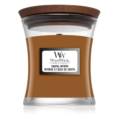 Woodwick Santal Myrrh candela profumata