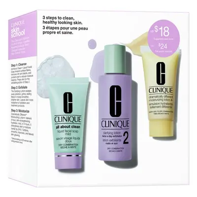 Clinique 3-Step Skin Care Kit Skin Type confezione regalo per una pulizia perfetta della pelle