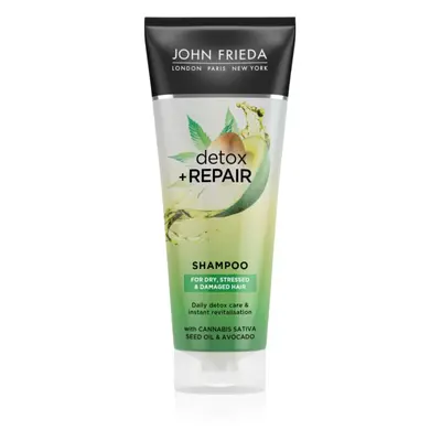 John Frieda Detox & Repair shampoo detergente detossinante per capelli rovinati