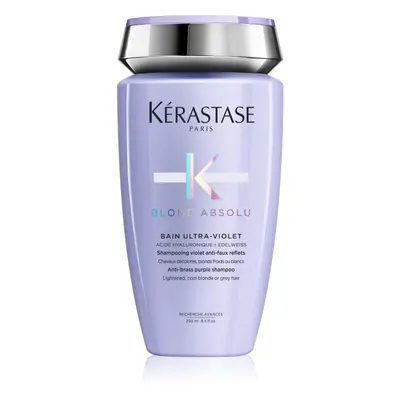 Kérastase Blond Absolu Bain Ultra-Violet shampoo per capelli per capelli schiariti, con meches b