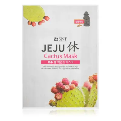 SNP Jeju Cactus mascheraviso idratante in tessuto effetto nutriente