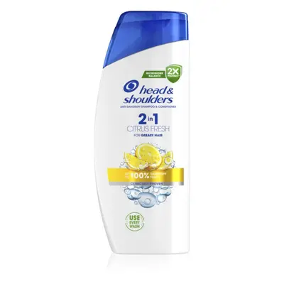 Head & Shoulders Citrus Fresh 2v1 shampoo antiforfora per capelli grassi