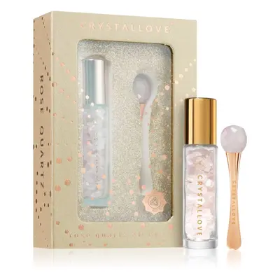 Crystallove Golden Rose Quartz 3D Eye Set set per il contorno occhi