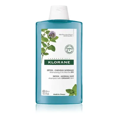 Klorane Organic Mint shampoo detergente detossinante per capelli normali