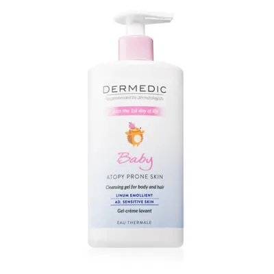 Dermedic Baby Linum Emolient docciaschiuma in crema per neonati