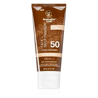 Australian Gold Face + Self Tanner crema autoabbronzante viso SPF