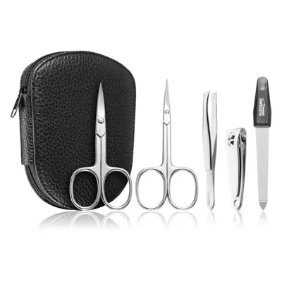 DuKaS Premium Line Solingen Set per manicure + astuccio in pelle per uomo