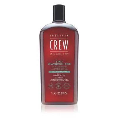 American Crew in Chamimile + Pine shampoo, balsamo e gel doccia in per uomo