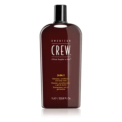 American Crew Hair & Body 3-IN-1 shampoo, balsamo e gel doccia in per uomo