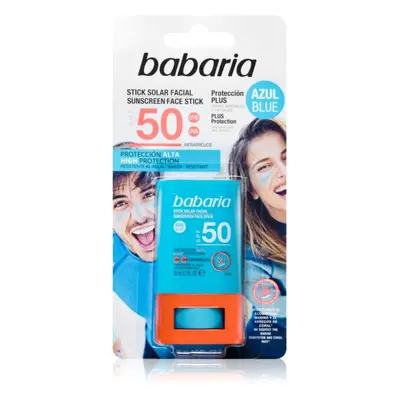 Babaria Blue Face Sun Stick stick idratante protettivo per viso e punti sensibili SPF