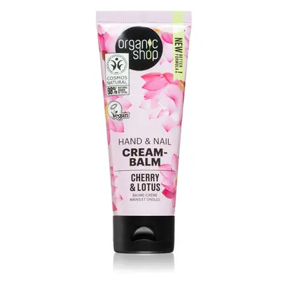 Organic Shop Cherry & Lotus balsamo rinforzante per mani e unghie