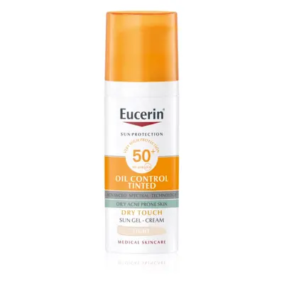 Eucerin Sun Oil Control Tinted Crema solare in gel SPF 50+ colore Medium