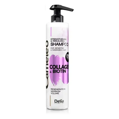 Delia Cosmetics Cameleo Collagen & Biotin shampoo rinforzante per capelli rovinati e fragili