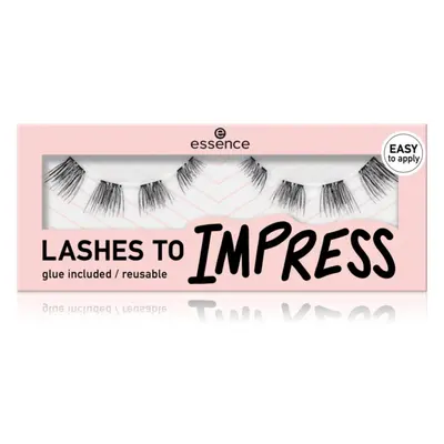 essence LASHES TO IMPRESS ciglia finte con colla e applicatore