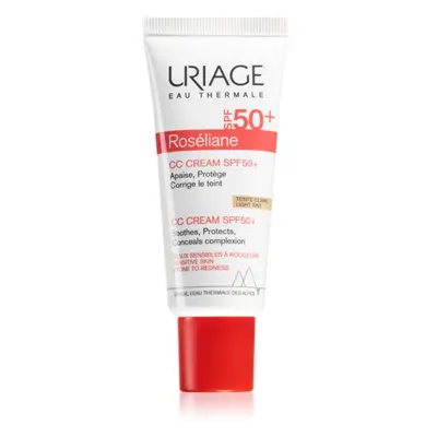 Uriage Roséliane CC Cream SPF 50+ CC cream contro l’arrossamento della pelle SPF 50+ colore Ligh