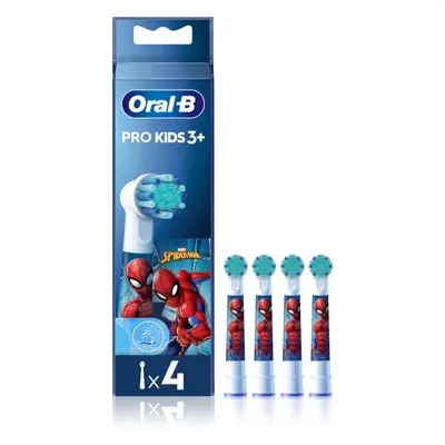 Oral B PRO Kids 3+ testine di ricambio per spazzolino per bambini Spiderman