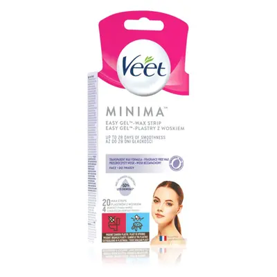 Veet Minima Hypoallergenic strisce depilatorie con cera per il viso