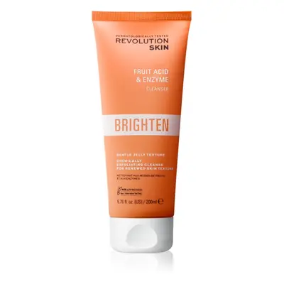 Revolution Skincare Brighten Fruit Acid & Enzyme gel detergente illuminante con AHA Acids