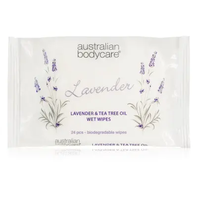 Australian Bodycare Tea Tree Oil & Lavender salviette umidificate per viso e corpo