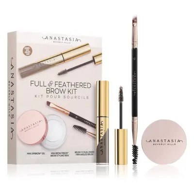 Anastasia Beverly Hills Full & Feathered Brow Kit Mini kit per sopracciglia colore Soft Brown