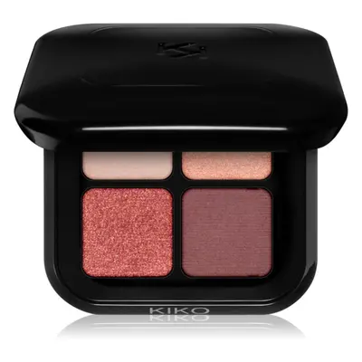 KIKO Milano New Bright Quartet palette di ombretti colore Rosy Mauve Variations 3.5 g