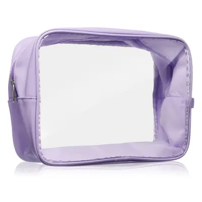 Notino Travel Collection Extra Large Clear Organizer trousse per cosmetici trasparente Purple 27