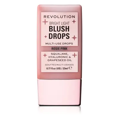 Makeup Revolution Bright Light Blush Drops blush liquido colore Pink Rosie