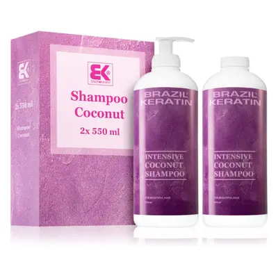 Brazil Keratin Coconut Shampoo confezione conveniente per capelli rovinati